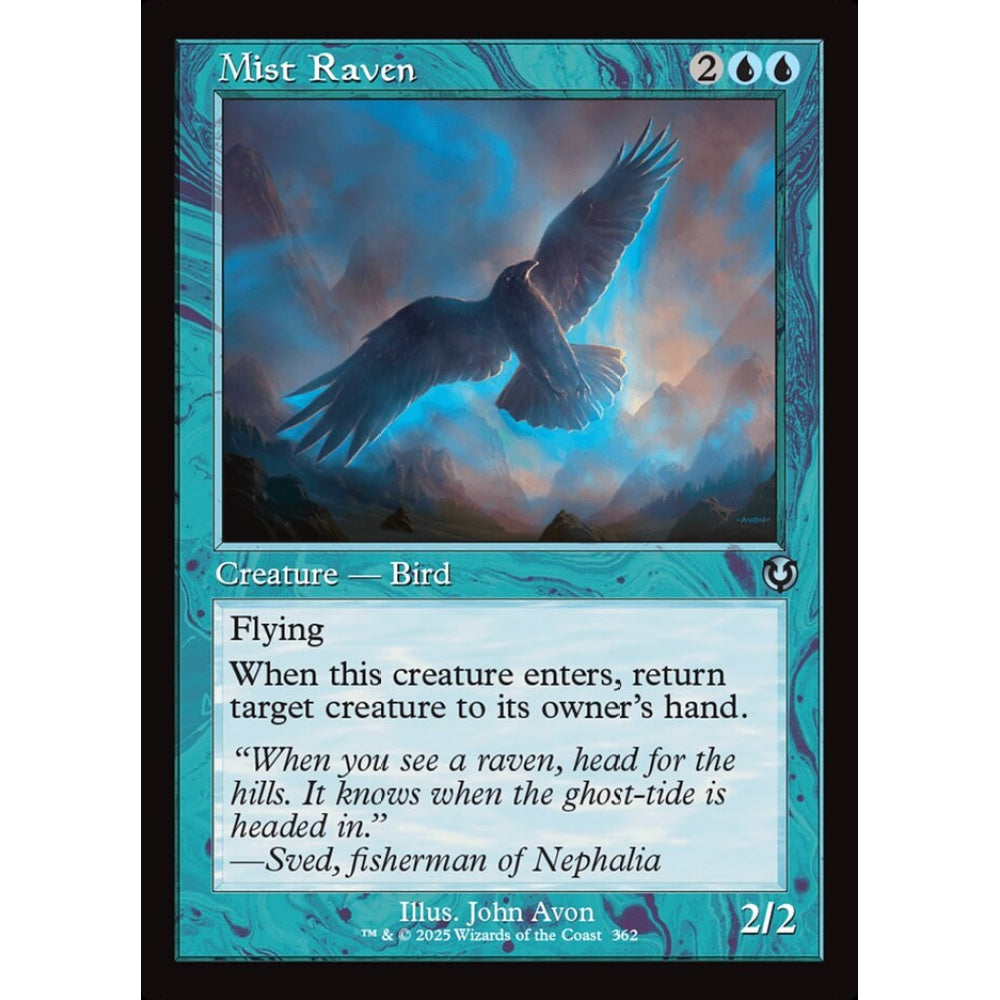 Mist Raven, 362, uncommon, Magic: The Gathering, Innistrad Remastered