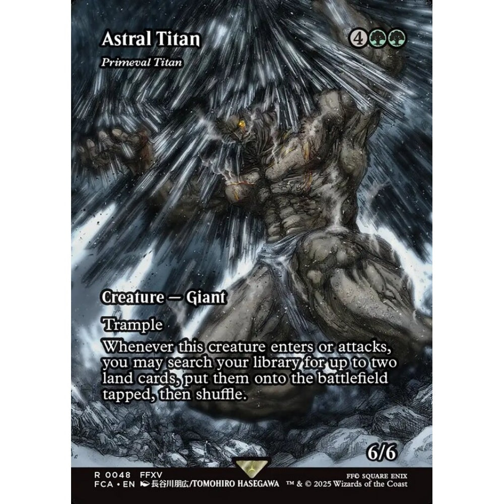 Primeval Titan rare 48 Magic the Gathering Final Fantasy: Through the Ages