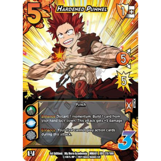 Hardened Pummel, 23/180, XR, UniVersus, MHA01 My Hero Academia