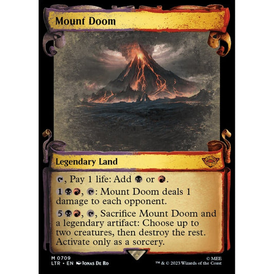 Mount Doom, mythic, 709, Magic the Gathering, The Lord of the Rings: Tales of Middle-earth