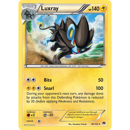Luxray Rare 46/122 Pokemon Card Game BREAKpoint