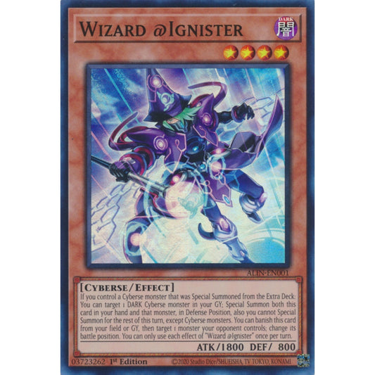 Wizard @Ignister ALIN-EN001 Super Super Rare Yu-Gi-Oh Alliance Insight in Art
