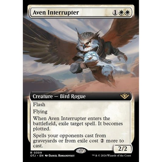 Aven Interrupter, 309, rare, Magic: The Gathering, Outlaws of Thunder Junction