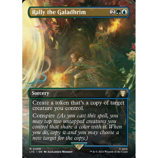 Rally the Galadhrim, rare, 499, Magic the Gathering, Tales of Middle-earth Commander