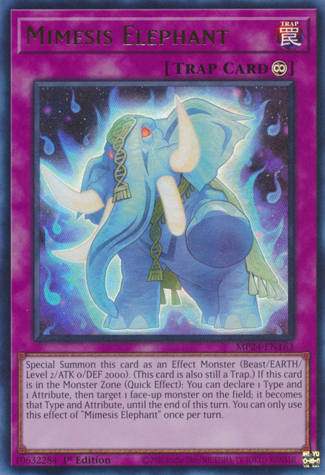 Mimesis Elephant MP24-EN163 Ultra Ultra Rare Yu-Gi-Oh 25th Anniversary Tin: Dueling Mirrors in Art