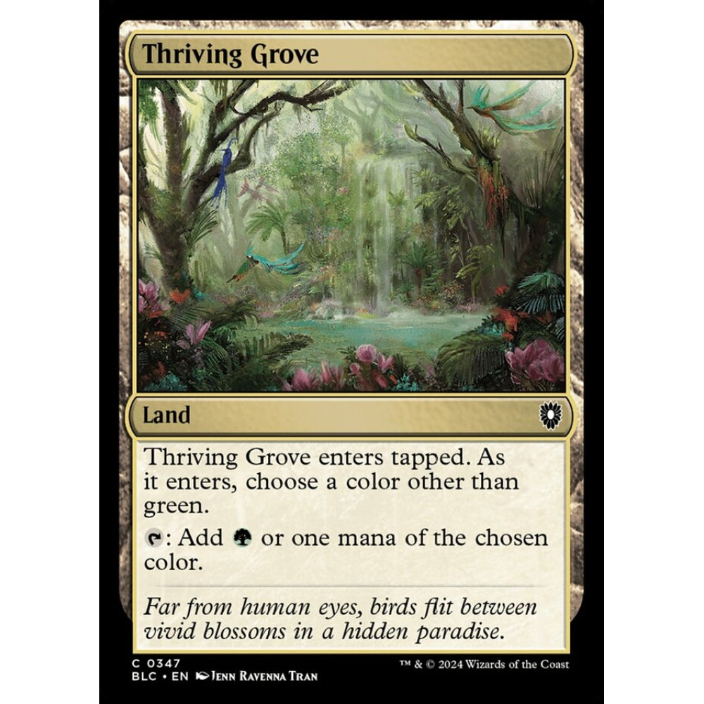 Thriving Grove, 347, common, Magic: The Gathering, Bloomburrow