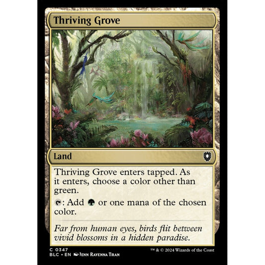 Thriving Grove, 347, common, Magic: The Gathering, Bloomburrow