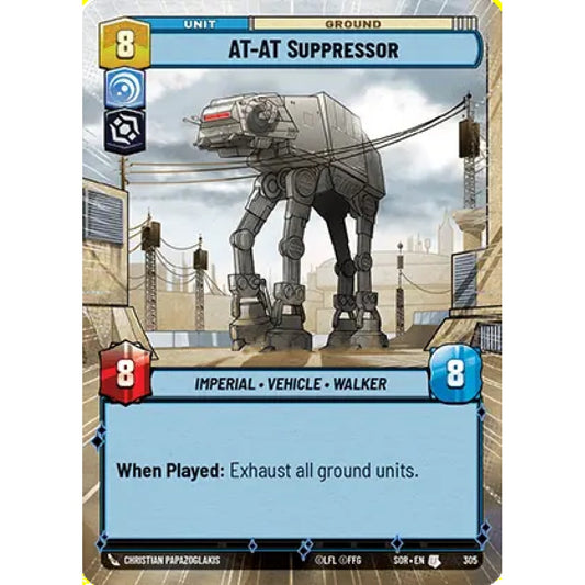 AT-AT Suppressor, 305, U, Star Wars Unlimited, Sparks Of Rebellion