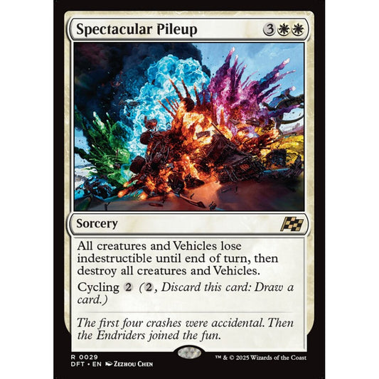 Spectacular Pileup, 29, rare, Magic: The Gathering, Aetherdrift