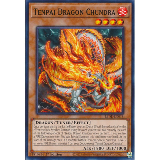 Tenpai Dragon Chundra, LEDE-EN018, Common, Yu-Gi-Oh!, Legacy of Destruction