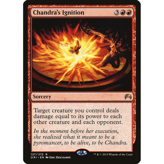 Chandra's Ignition rare 137 Magic the Gathering Magic Origins