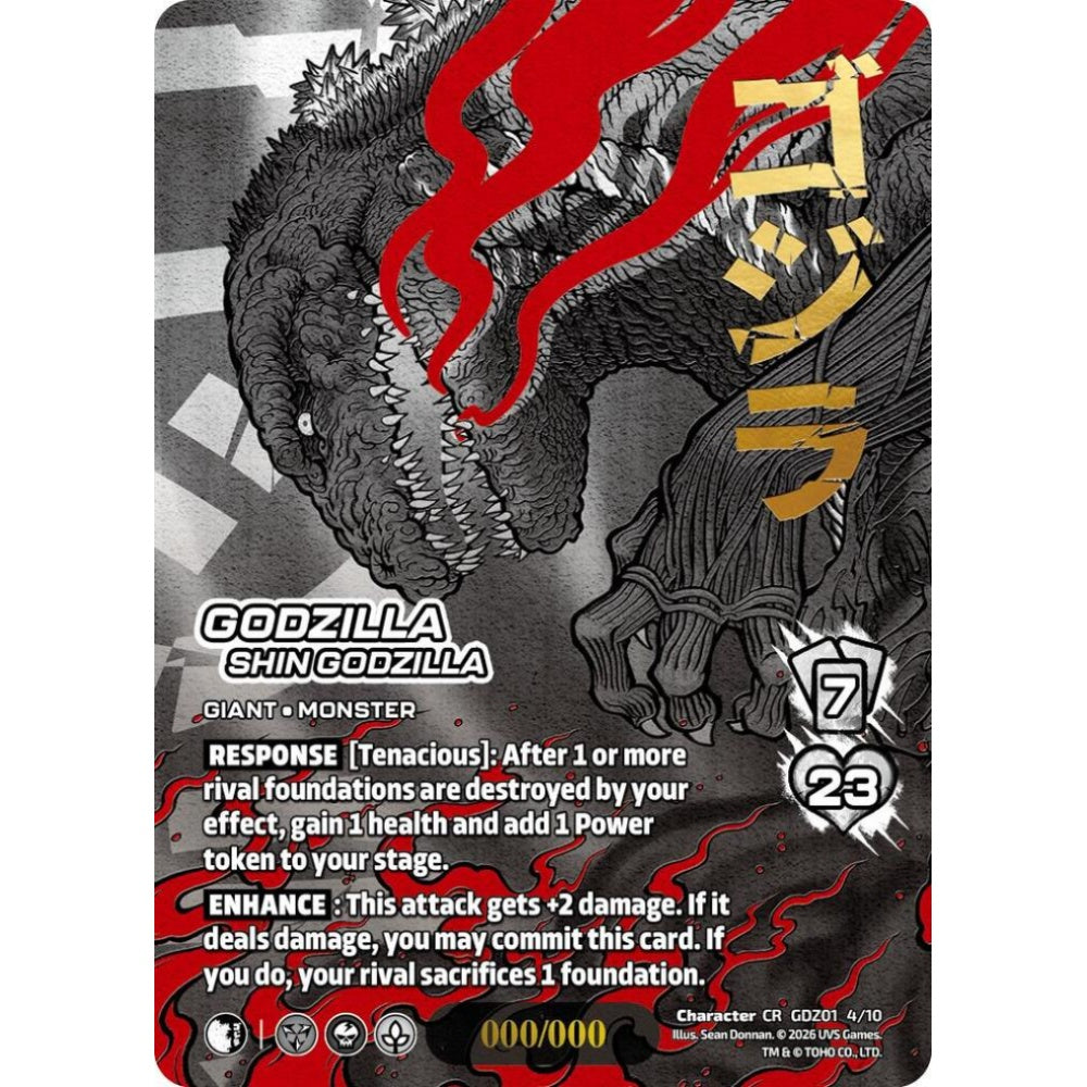 Godzilla, Shin Godzilla  GDZ01 4/10 GDZ01 Universus Godzilla: Reign of Kaiju Character CHROME