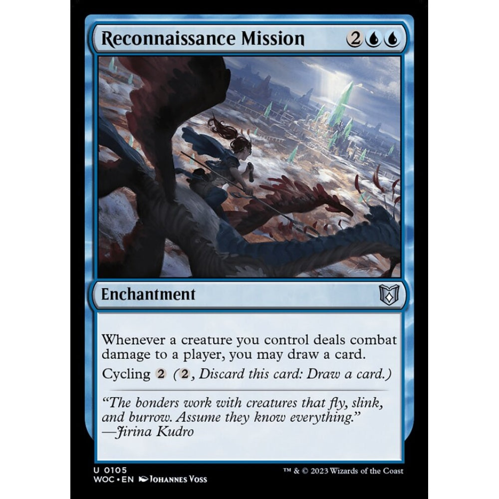 Reconnaissance Mission, uncommon, 105, Magic the Gathering, Wilds of Eldraine Commander