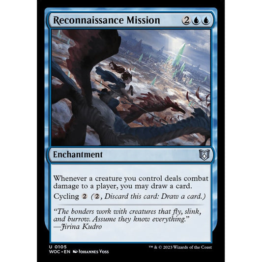 Reconnaissance Mission, uncommon, 105, Magic the Gathering, Wilds of Eldraine Commander