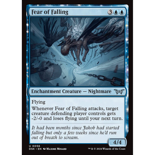 Fear of Falling, 56, uncommon, Magic: The Gathering, Duskmourn: House of Horror