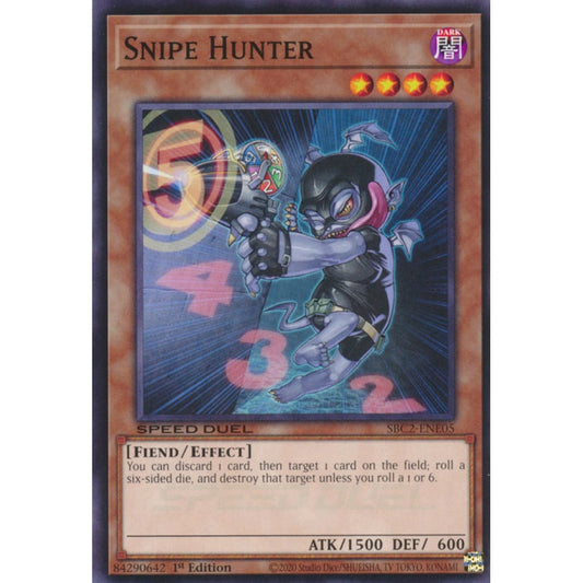 Snipe Hunter RA03-EN170 Platinum Platinum Secret Rare Yu-Gi-Oh Quarter Century Bonanza in Art