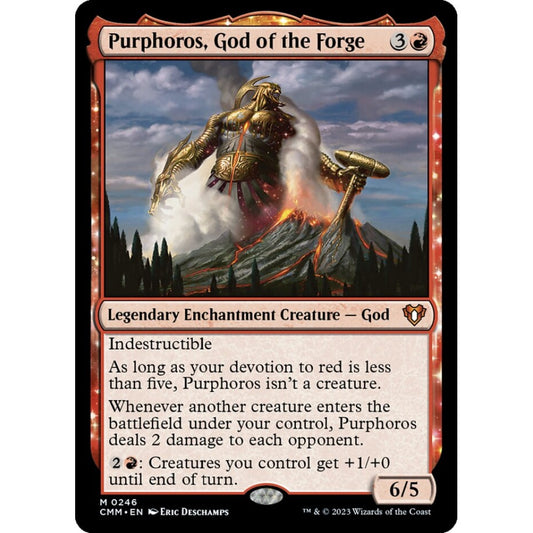 Purphoros, God of the Forge mythic 246 Magic the Gathering Commander Masters