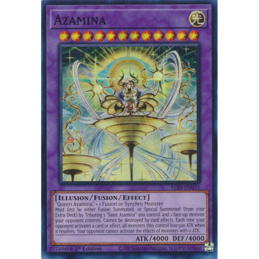 Azamina ALIN-EN035 Super Super Rare Yu-Gi-Oh Alliance Insight in Art