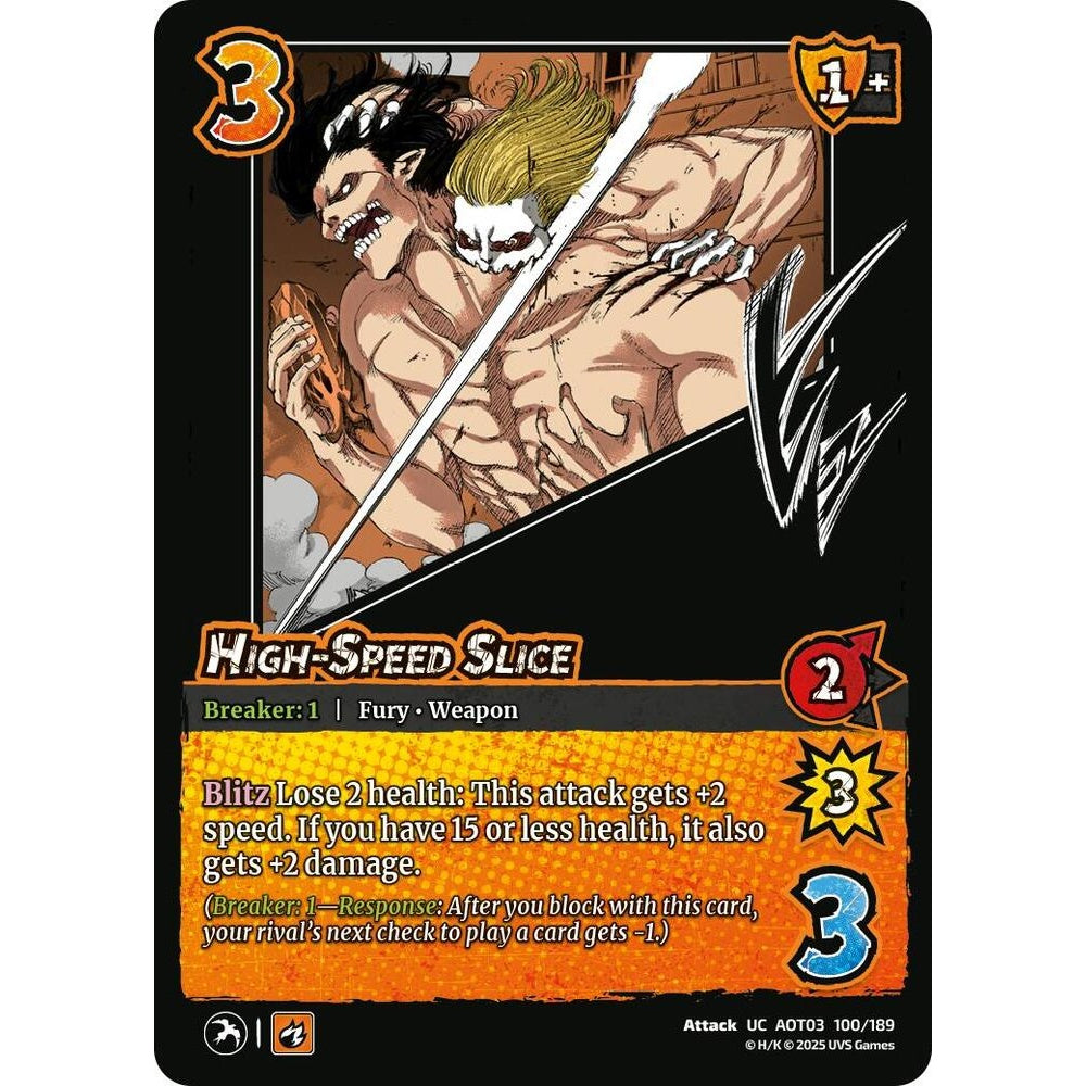 High-Speed Slice 100/189 AOT03 Universus Attack on Titan: Apocalypse Attack UC