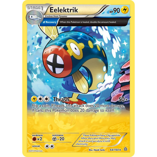 Eelektrik Rare 64/160 Pokemon Card Game Primal Clash