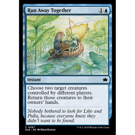 Run Away Together, 67, common, Magic: The Gathering, Bloomburrow