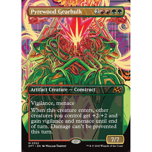 Pyrewood Gearhulk, 352, mythic, Magic: The Gathering, Aetherdrift