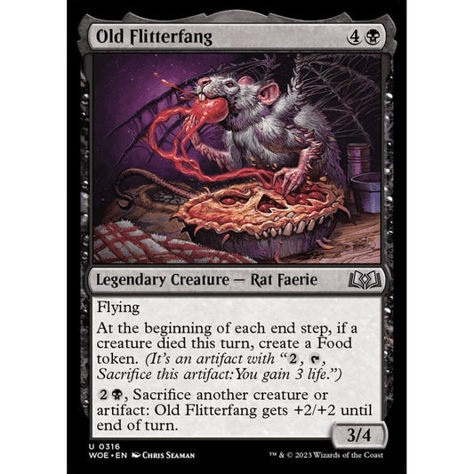 Old Flitterfang, uncommon, 316, Magic the Gathering, Wilds of Eldraine