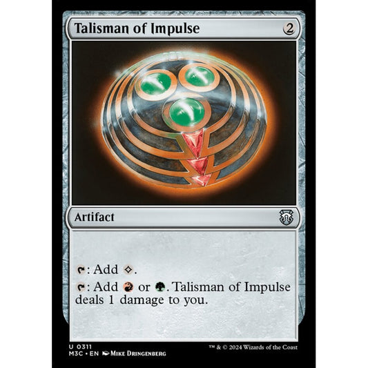 Talisman of Impulse, 311, uncommon, Magic: The Gathering, Modern Horizons 3