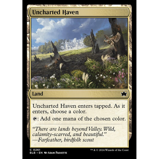 Uncharted Haven, 261, common, Magic: The Gathering, Bloomburrow