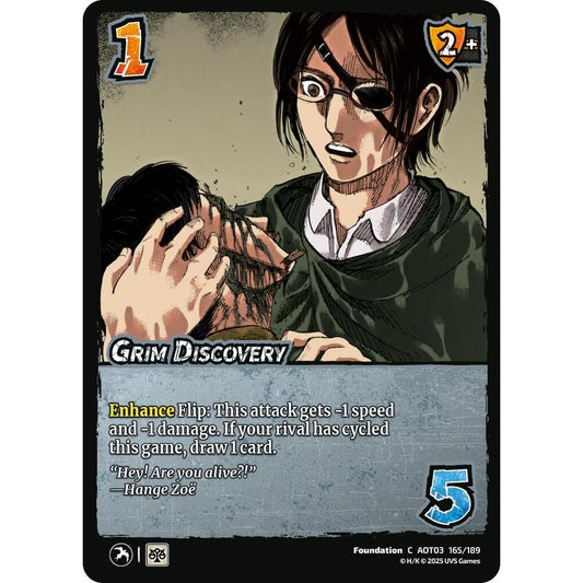 Grim Discovery 165/189 AOT03 Universus Attack on Titan: Apocalypse Foundation C