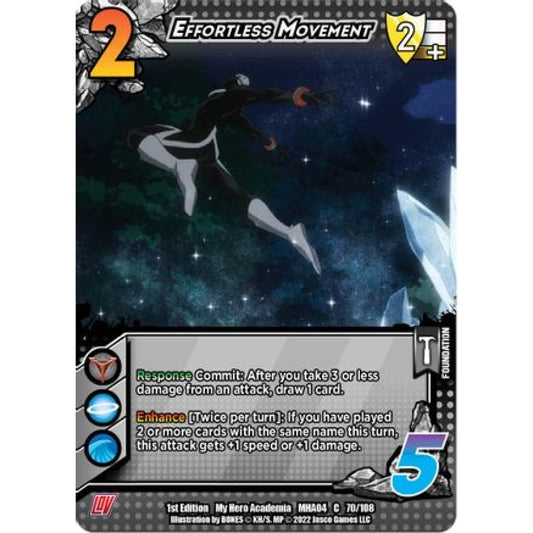 Effortless Movement, 070/108, C, UniVersus, MHA04 League of Villains