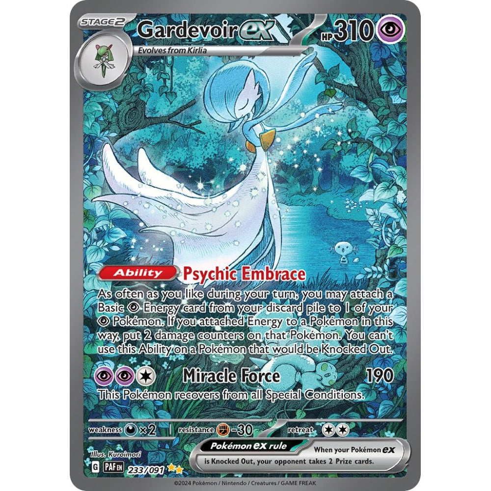 Gardevoir ex Special Illustration Rare 233/091 Pokemon Card Game Paldean Fates