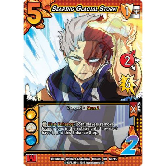 Searing Glacial Storm, 59/117, UR, UniVersus, MHA02 Crimson Rampage