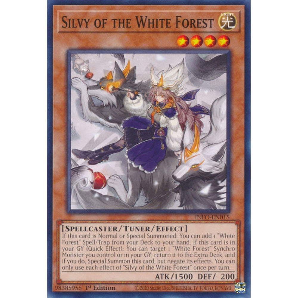 Silvy of the White Forest INFO-EN015 Common Common Yu-Gi-Oh The Infinite Forbidden in Art