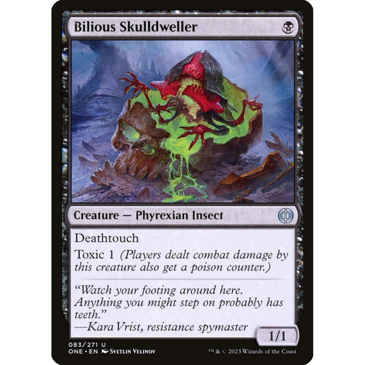 Bilious Skulldweller, uncommon, 83, Magic the Gathering, Phyrexia: All Will Be One