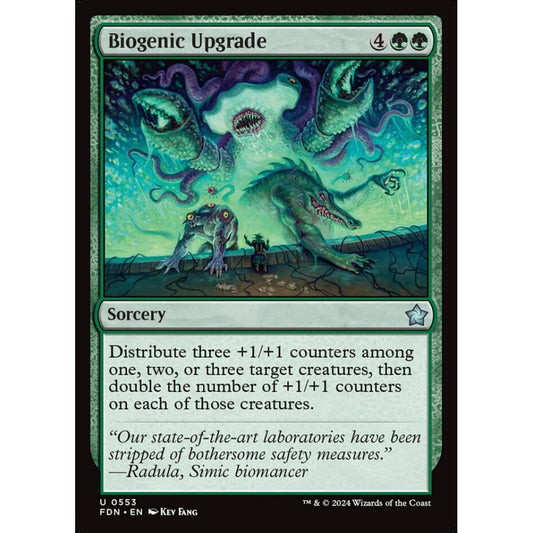 Biogenic Upgrade, 553, uncommon, Magic: The Gathering, Foundations