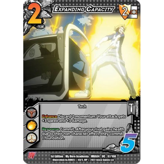Expanding Capacity, 097/108, UC, UniVersus, MHA04 League of Villains