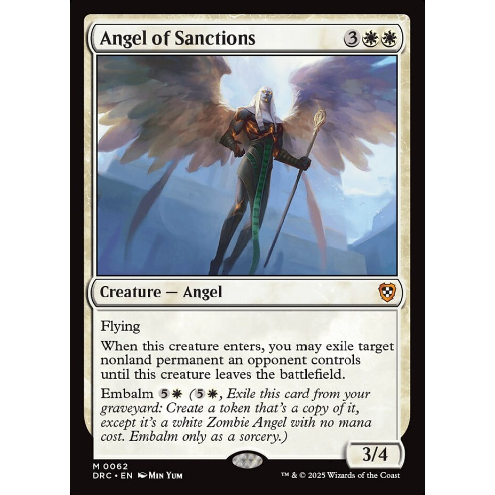 Angel of Sanctions, 62, mythic, Magic: The Gathering, Aetherdrift Commander
