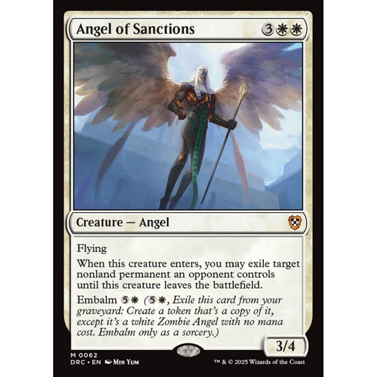 Angel of Sanctions, 62, mythic, Magic: The Gathering, Aetherdrift Commander