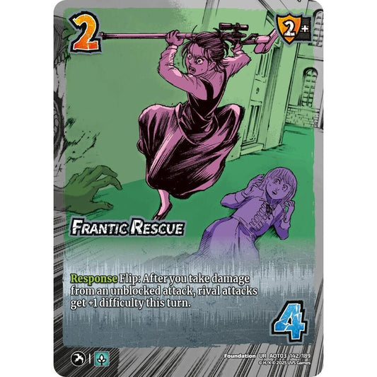 Frantic Rescue 142/189 AOT03 Universus Attack on Titan: Apocalypse Foundation UR