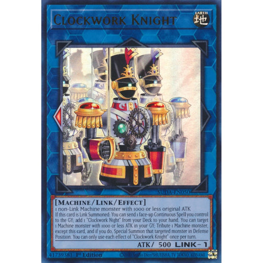 Clockwork Knight SUDA-EN050 Ultra Ultra Rare Yu-Gi-Oh Supreme Darkness in Art