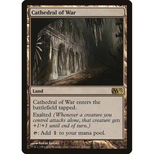 Cathedral of War rare 221 Magic the Gathering Magic 2013