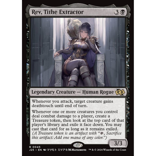 Rev, Tithe Extractor, 45, rare, Magic: The Gathering, Foundations Jumpstart