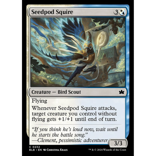 Seedpod Squire, 232, common, Magic: The Gathering, Bloomburrow