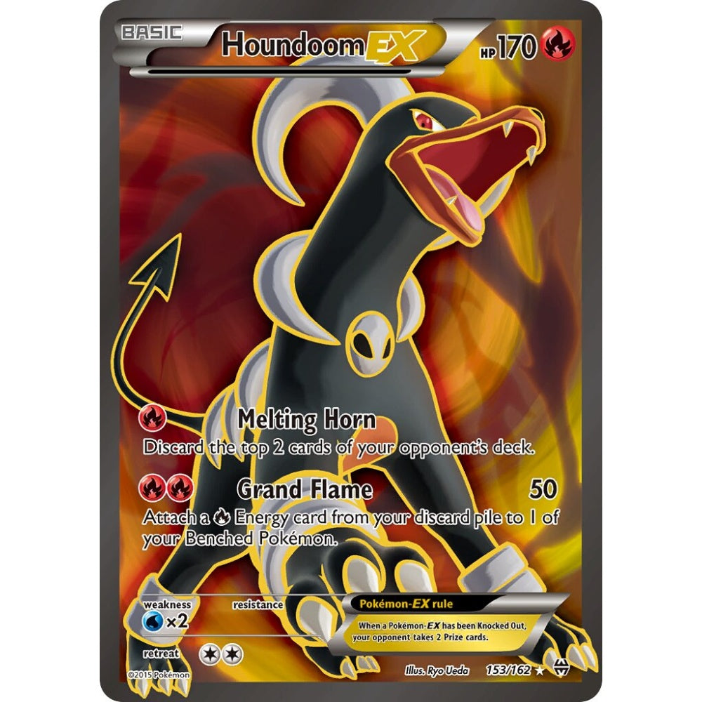 Houndoom-EX Rare Ultra 153/162 Pokemon Card Game BREAKthrough