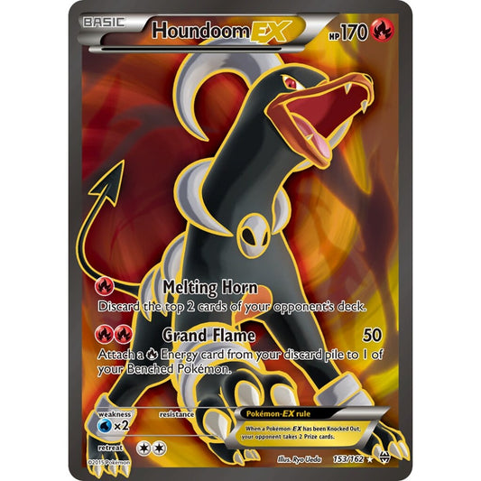 Houndoom-EX Rare Ultra 153/162 Pokemon Card Game BREAKthrough