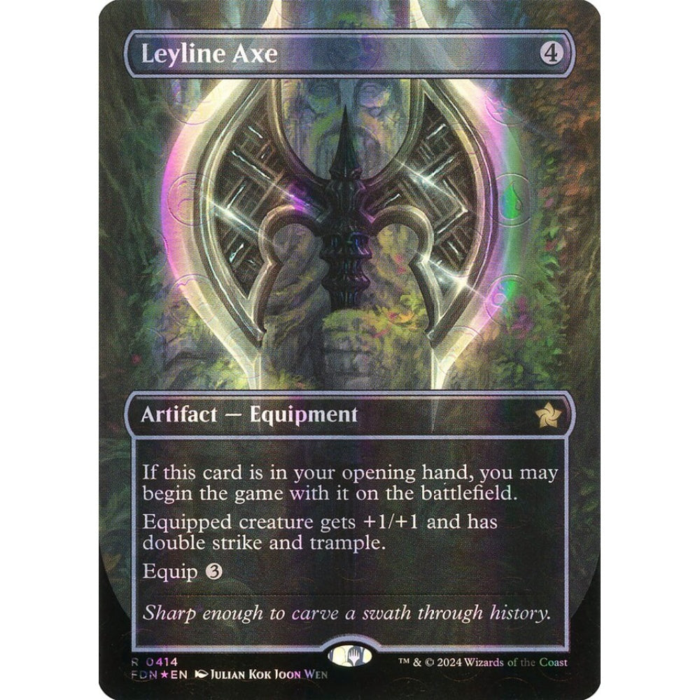 Leyline Axe, 414, rare, Magic: The Gathering, Foundations