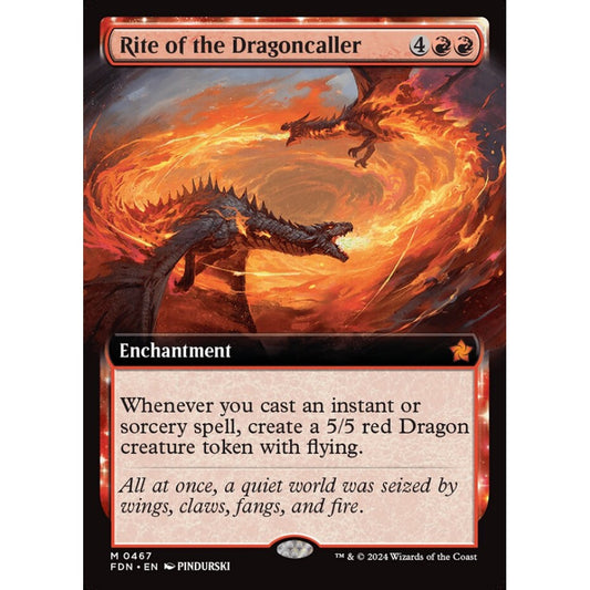Rite of the Dragoncaller, 467, mythic, Magic: The Gathering, Foundations