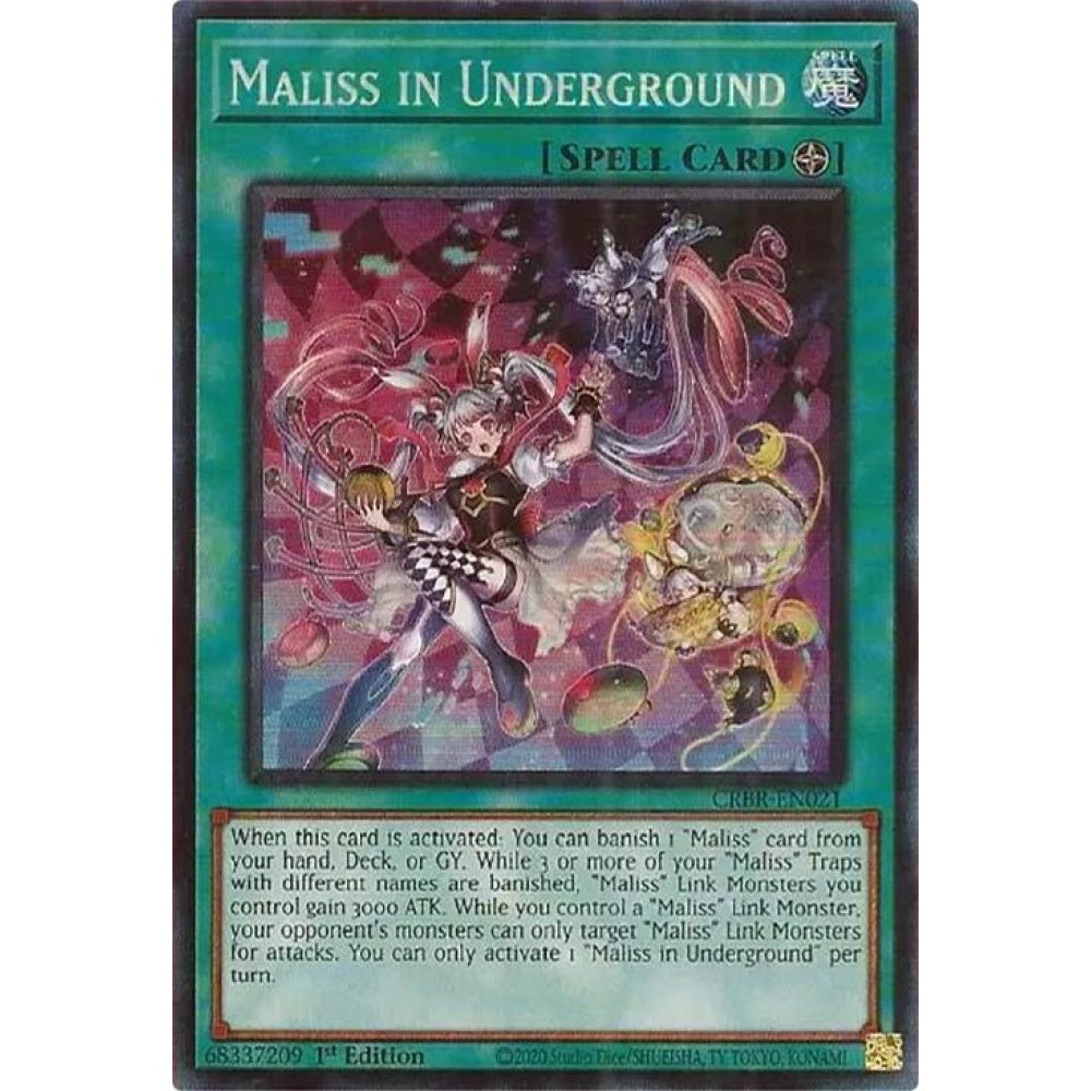 Maliss in Underground (CR) CRBR-EN021 Collector's Rare Yu-Gi-Oh Crossover Breakers