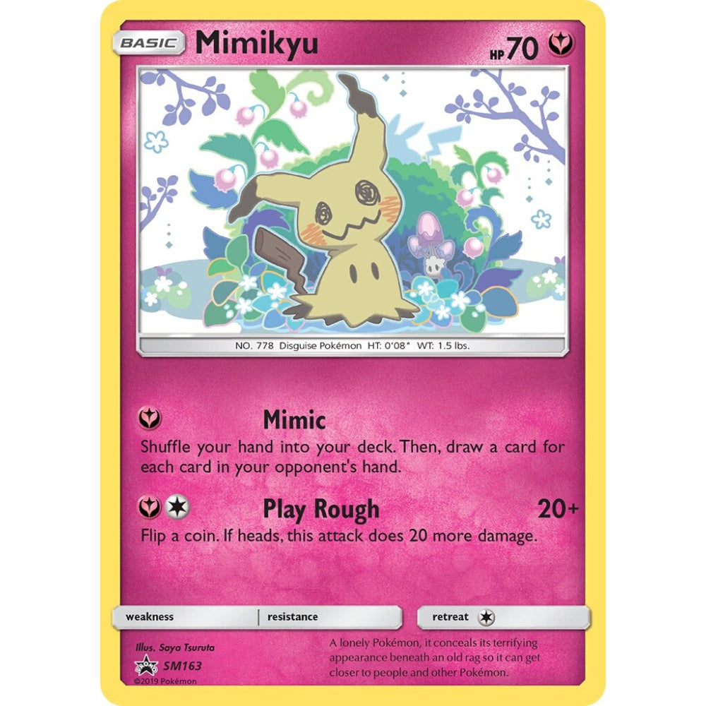 Mimikyu Promo SM163 Pokemon Card Game Sun & Moon Promos